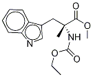 (S)-N-(Ethoxycarbonyl)-α-methyl-D-tryptophan Methyl Ester Struktur