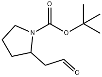 1-PYRROLIDINECARBOXYLIC ACID, 2-(2-OXOETHYL)-, 1,1-DIMETHYLETHYL ESTER Struktur