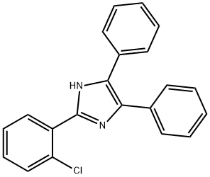 2-(2-氯苯基)-4,5-二苯基咪唑 結(jié)構(gòu)式