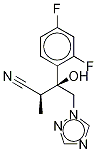 (αS,βR)-β-(2,4-Difluorophenyl)-β-hydroxy-α-Methyl-1H-1,2,4-triazole-1-butanenitrile Struktur