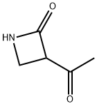 2-Azetidinone, 3-acetyl- (9CI) Struktur