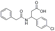 3-(2-phenylacetaMido)-3-(4-chlorophenyl)propanoic acid Struktur