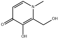 4(1H)-Pyridinone, 3-hydroxy-2-(hydroxymethyl)-1-methyl- (9CI) Struktur