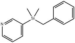 Pyridine, 3-[dimethyl(phenylmethyl)silyl]- (9CI) Struktur