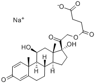 Pregna-1,4-dien-3,20-dion, 21-(3-Carboxy-1-oxopropoxy)-11,17-dihydroxy-, Mononatriumsalz, (11β)-