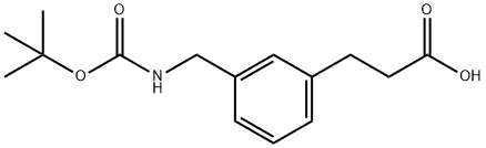 3-(3-((TERT-BUTOXYCARBONYLAMINO)METHYL)PHENYL)PROPANOIC ACID Struktur