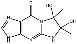 9H-Imidazo[1,2-a]purin-9-one,  1,4,6,7-tetrahydro-6,7-dihydroxy-6,7-dimethyl-  (9CI) Struktur