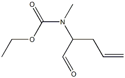 Carbamic  acid,  (1-formyl-3-butenyl)methyl-,  ethyl  ester  (9CI) Struktur