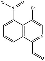 4-BROMO-5-NITRO-ISOQUINOLINE-1-CARBALDEHYDE Struktur