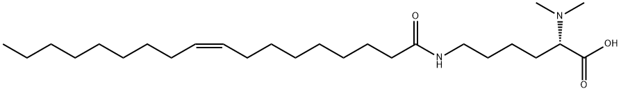 N2,N2-dimethyl-N6-oleoyl-DL-lysine Struktur