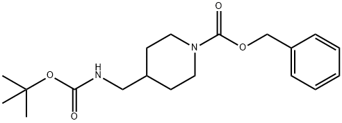 1-N-Cbz-4-N-(Boc-aminomethyl)piperidine Struktur