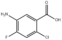 5-AMino-2-chloro-4-fluorobenzoic acid Struktur