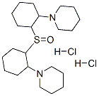 1-[2-[2-(1-piperidyl)cyclohexyl]sulfinylcyclohexyl]piperidine dihydroc hloride Struktur