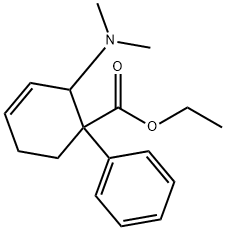 ethyl 2-(dimethylamino)-1-phenylcyclohex-3-ene-1-carboxylate Struktur