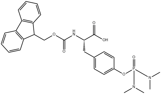 FMOC-TYR(PO(NME2)2)-OH 結(jié)構(gòu)式