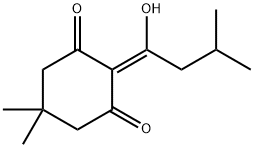 2-(3-Methylbutyryl)-5,5-dimethyl-1,3-cyclohexandione Struktur