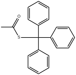 TRIPHENYLMETHANETHIOL ACETATE Struktur