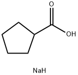 SODIUM CYCLOPENTANE CARBOXYLATE Struktur