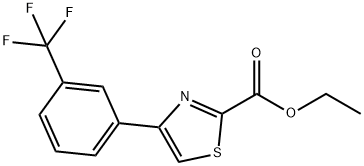 4-[3-(三氟甲基)苯基]-2-噻唑羧酸乙酯 結(jié)構(gòu)式