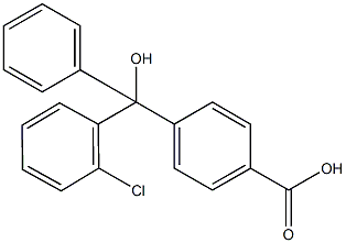 4-[(2-CHLOROPHENYL)HYDROXYPHENYLMETHYL]-BENZOIC ACID Structure