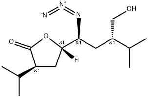 2(3H)-Furanone, 5-[(1S,3S)-1-azido-3-(hydroxymethyl)-4-methylpentyl]dihydro-3-(1-methylethyl)-, (3S,5S)-