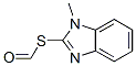 Methanethioic acid, S-(1-methyl-1H-benzimidazol-2-yl) ester (9CI) Struktur