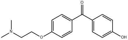 [4-[2-(DiMethylaMino)ethoxy]phenyl](4-hydroxyphenyl)Methanone Struktur