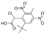 2,4-Dinitro-6-tert-butyl-3-methylphenyl=chloroacetate Struktur