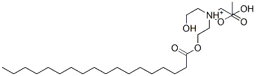 bis(2-hydroxyethyl)[2-(stearoyloxy)ethyl]ammonium acetate  Struktur