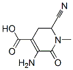 4-Pyridinecarboxylicacid,3-amino-6-cyano-1,2,5,6-tetrahydro-1-methyl-2-oxo-, Struktur