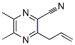 Pyrazinecarbonitrile, 5,6-dimethyl-3-(2-propenyl)- (9CI) Struktur