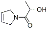 1H-Pyrrole, 2,5-dihydro-1-(2-hydroxy-1-oxopropyl)-, (S)- (9CI) Struktur