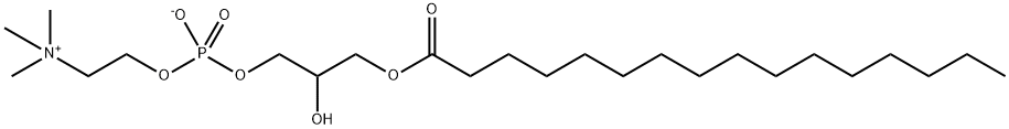 DL-GAMMA-PALMITOYL-ALPHA-LYSOLECITHIN Struktur