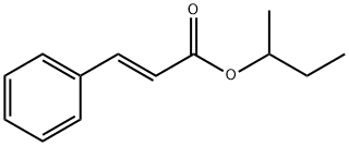 2-Propenoic acid, 3-phenyl-, 1-Methylpropyl ester, (2E)- Struktur