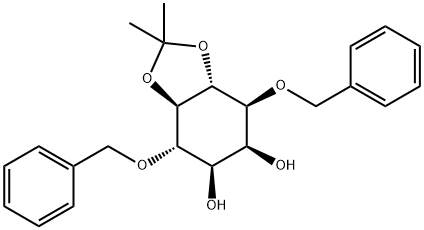 5,6-O-(1-Methylethylidene)-1,4-bis-O-(phenylMethyl)-Myo-inositol Struktur