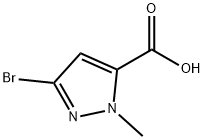 3-Bromo-1-methyl-1H-pyrazole-5-carboxylicacid Struktur