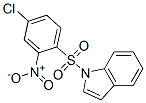 1H-Indole, 1-[(4-chloro-2-nitrophenyl)sulfonyl]- Struktur