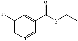 5-Bromo-N-ethylnicotinamide Struktur