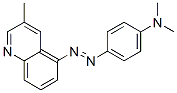 3-Methyl-5-(4-dimethylaminophenylazo)quinoline Struktur