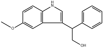 (R)-2-(5-methoxy-1H-indol-3-yl)-2-phenyl-ethanol Struktur