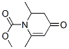 1(2H)-Pyridinecarboxylic  acid,  3,4-dihydro-2,6-dimethyl-4-oxo-,  methyl  ester Struktur