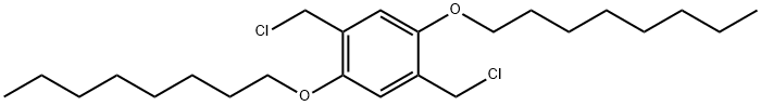 2 5-BIS(CHLOROMETHYL)-1 4-BIS(OCTYLOXY)& Struktur