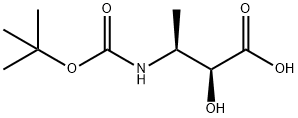 Butanoic acid, 3-[[(1,1-dimethylethoxy)carbonyl]amino]-2-hydroxy-, (2S,3S)- Struktur