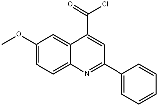 4-QUINOLINECARBONYL CHLORIDE,6-METHOXY-2-PHENYL- Struktur