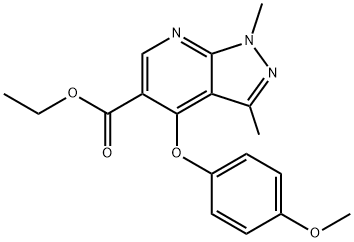 ETHYL 4-(4-METHOXYPHENOXY)-1,3-DIMETHYL-1H-PYRAZOLO[3,4-B]PYRIDINE-5-CARBOXYLATE price.