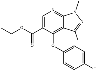 ETHYL 1,3-DIMETHYL-4-(4-FLUOROPHENOXY)-1H-PYRAZOLO[3,4-B]PYRIDINE-5-CARBOXYLATE price.