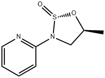 Pyridine, 2-(5-methyl-2-oxido-1,2,3-oxathiazolidin-3-yl)-, (2R-trans)- (9CI) Struktur