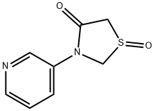 4-Thiazolidinone,3-(3-pyridinyl)-,1-oxide(9CI) Struktur