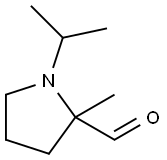 2-Pyrrolidinecarboxaldehyde, 2-methyl-1-(1-methylethyl)- (9CI) Struktur