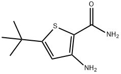 3-AMINO-5-(TERT-BUTYL)THIOPHENE-2-CARBOXAMIDE Struktur